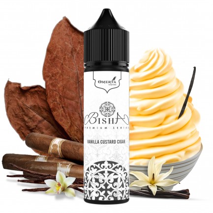 Bisha Vanilla Custard Cigar Longfill 10ml for 60ml