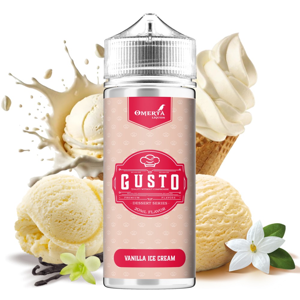 Gusto Vanilla Ice Cream Longfill 20ml for 120ml