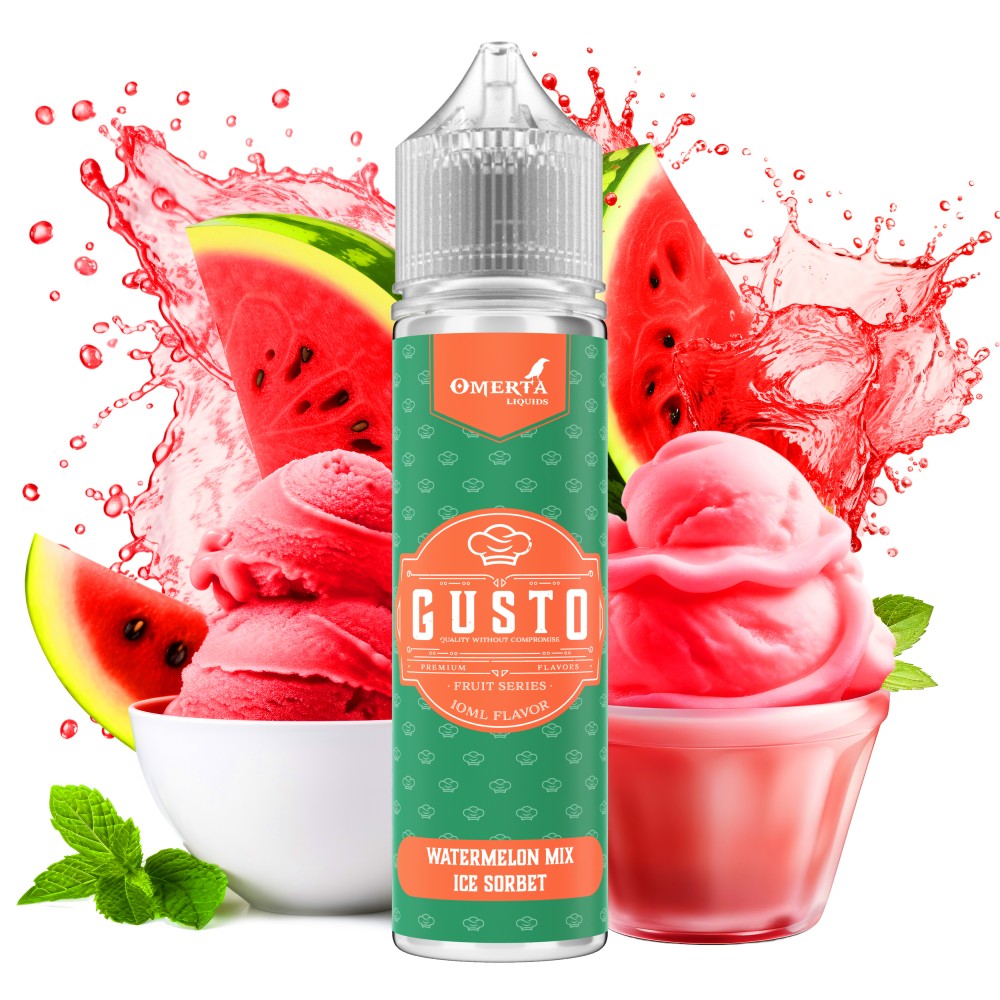 Gusto Watermelon Mix Ice Sorbet Longfill 10ml for 60ml